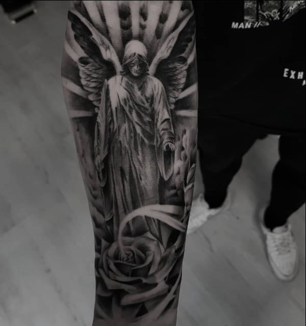 Discover 144+ angel arm tattoo designs best