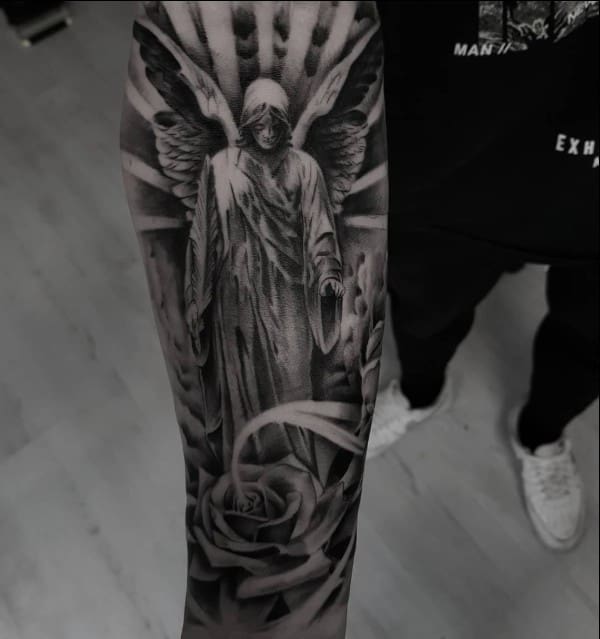 Angel tattoos for men and women and the meaning of the divine symbol