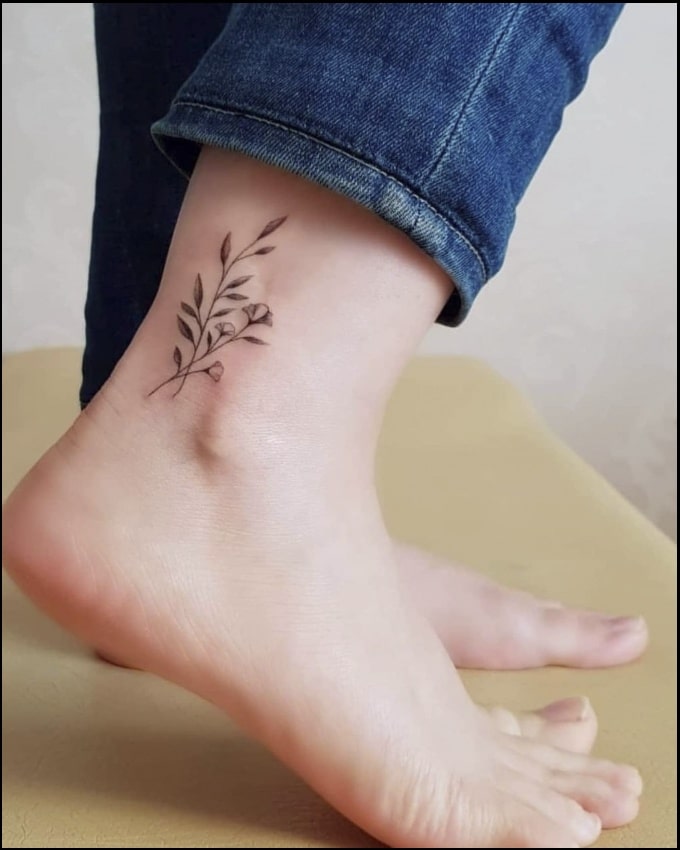 ankle tattoos for girls