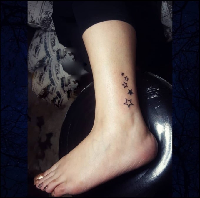 Small Star Ankle Bracelet Tattoos Picture 2015  Check this   Flickr