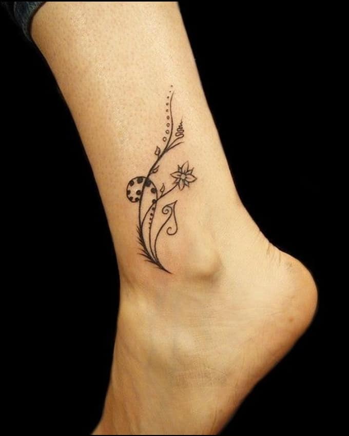 cute ankle tattoos for women