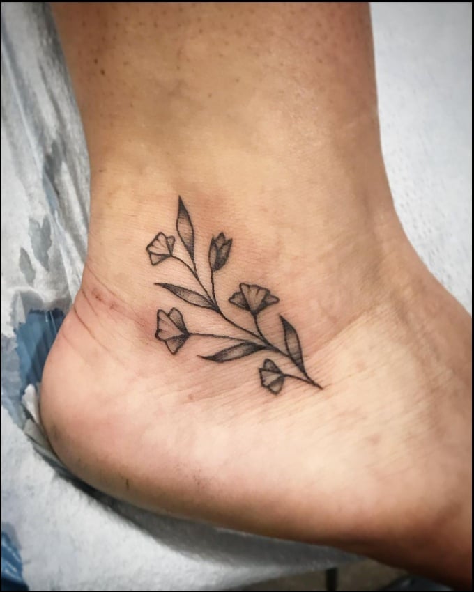 small ankle tattoos