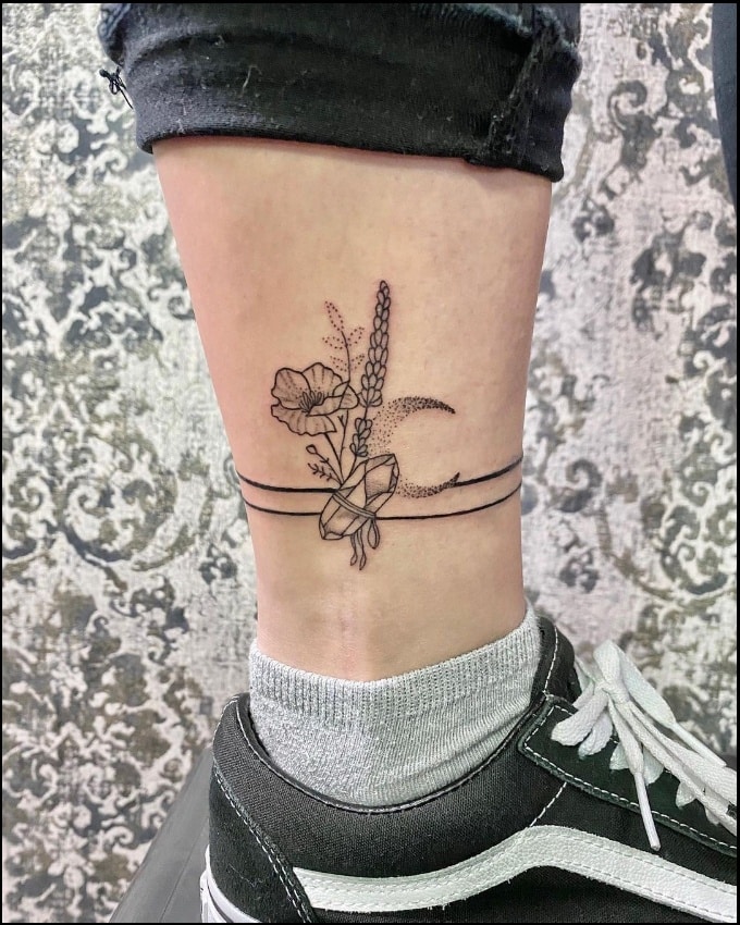 bracelet ankle tattoos