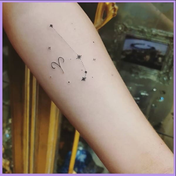 aries star constellation tattoo