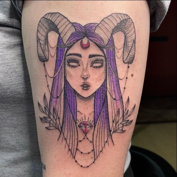 Aries Tattoos For Women  25 Sweet Collections  Design Press