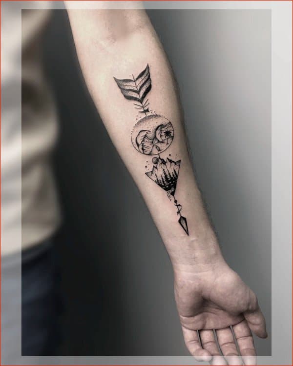 Best arrow tattoos on inner arm