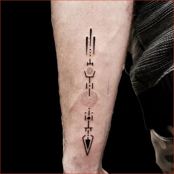 unique arrow tattoos