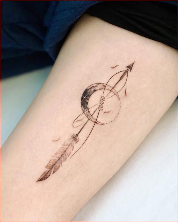 Best arrow tattoos for girls