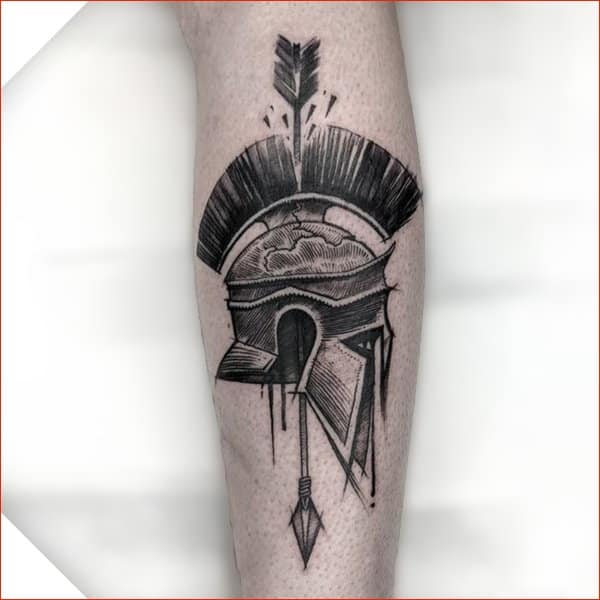 Best arrow tattoos with warrior 