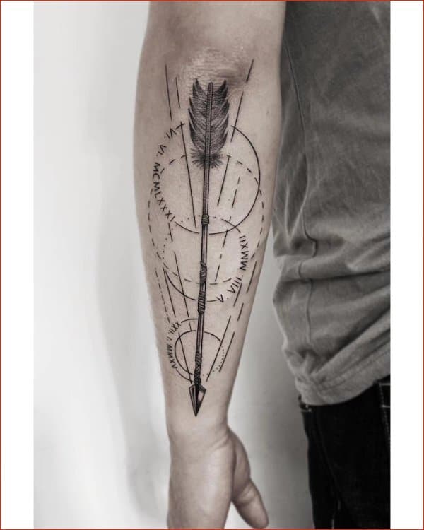 Best arrow tattoos on forearms