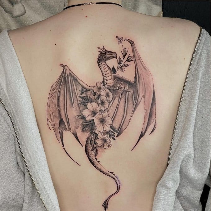 best dragon tattoos for back