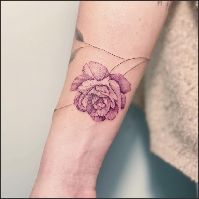 rose Flower bracelet tattoos
