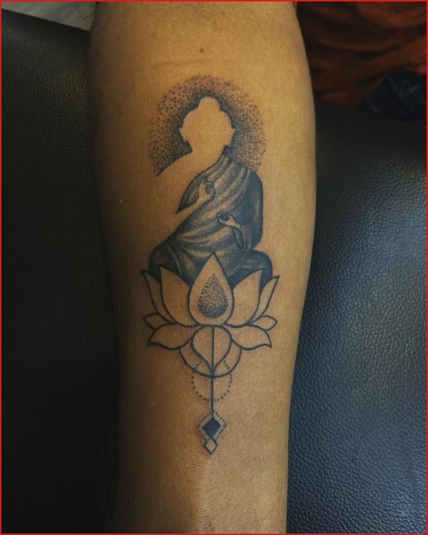 Buddha head drawing designs for tattoos