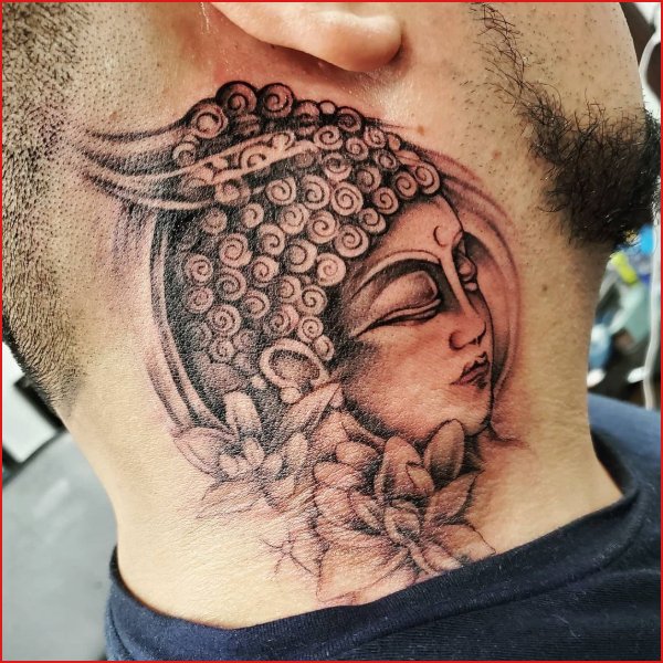 Discover 87 about buddha tattoo neck super cool  indaotaonec