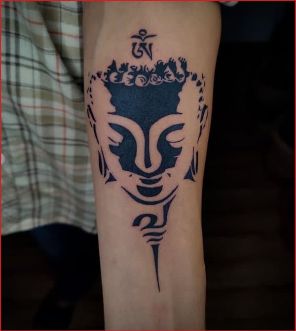 Buddha head tattoos designs