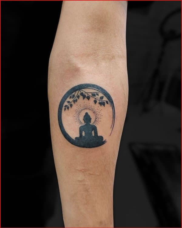 small buddha tattoo sleeve