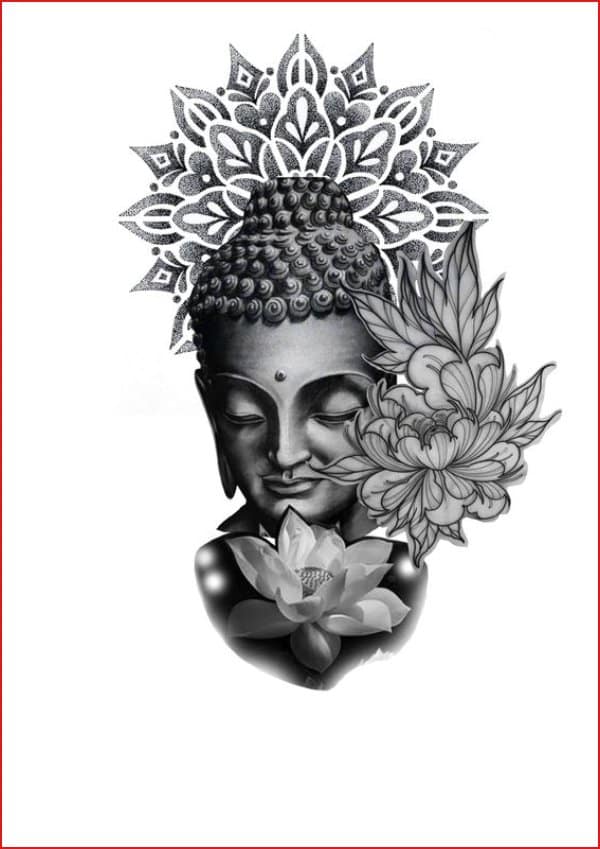buddha tattoo lotus