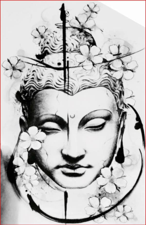 buddha tattoo drawing