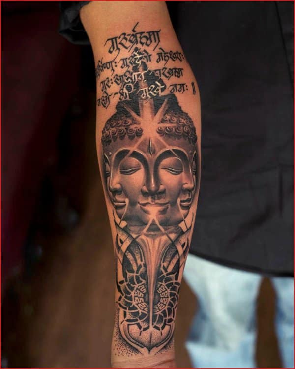 buddha arm tattoo design