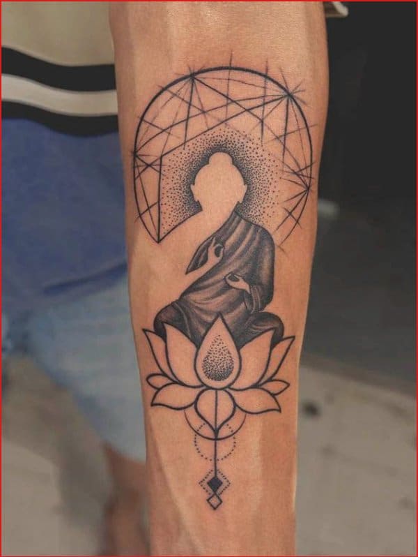 Full sleeve Buddha tattoos designs
