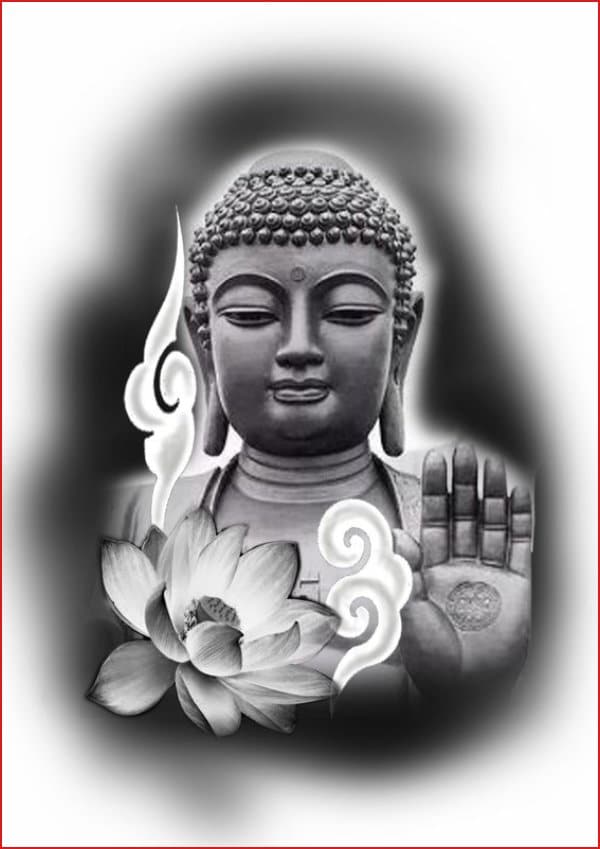 buddha tattoo sketch