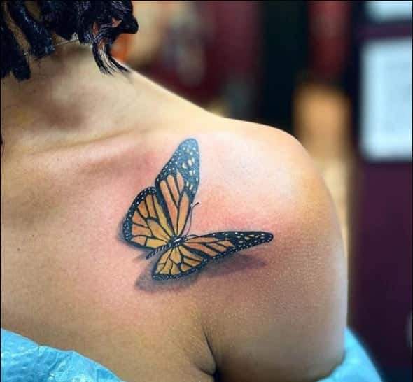 12 Beautiful Butterfly Neck Tattoos  neartattoos