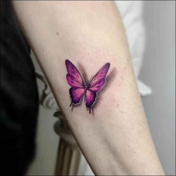 25 Beautiful 3D Butterfly Tattoo Designs To Inspire You