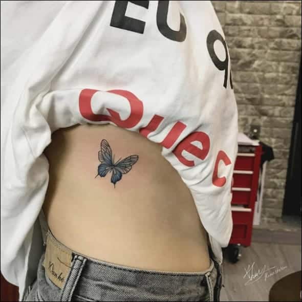 small butterfly tattoos