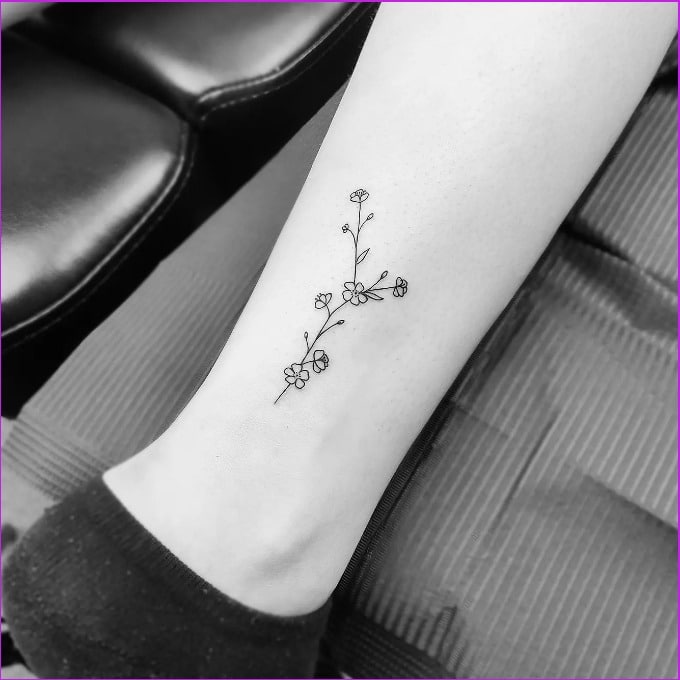 Temporary Tattoo 6 Birth Month Flower Temp Tattoos for Women - Etsy