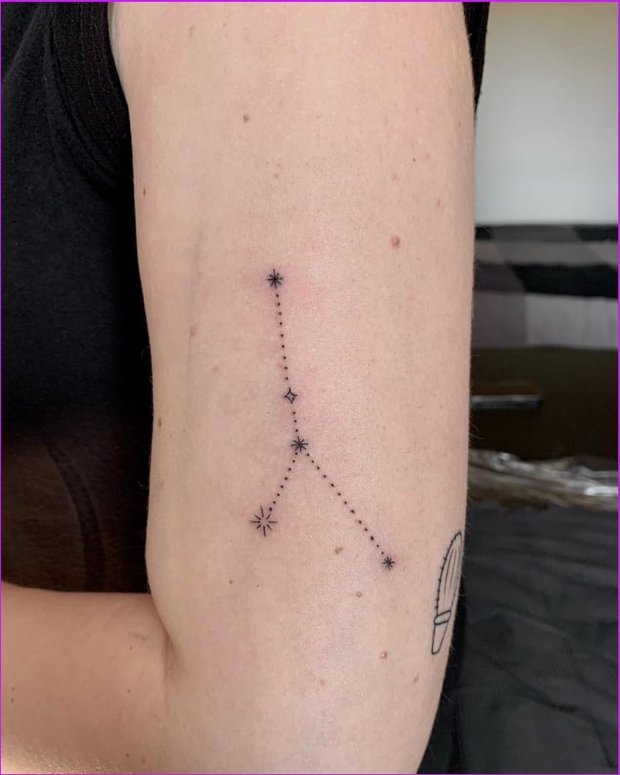 cancer zodiac constellation tattoo