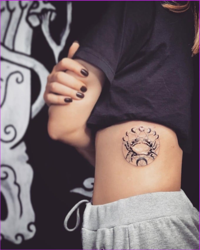 cancer zodiac sign tattoo ideas