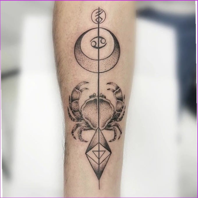 16 Unique Cancer Zodiac Sign Tattoo Designs  Styles At Life