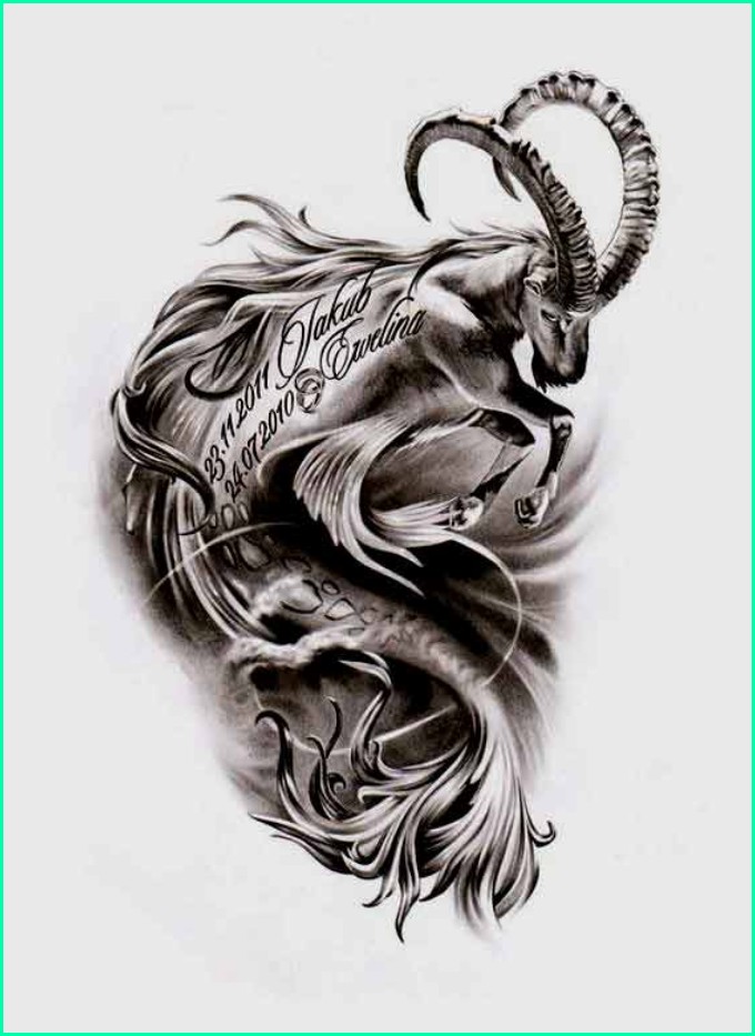 55 Best Capricorn Tattoo Designs  Main Meaning is 2019