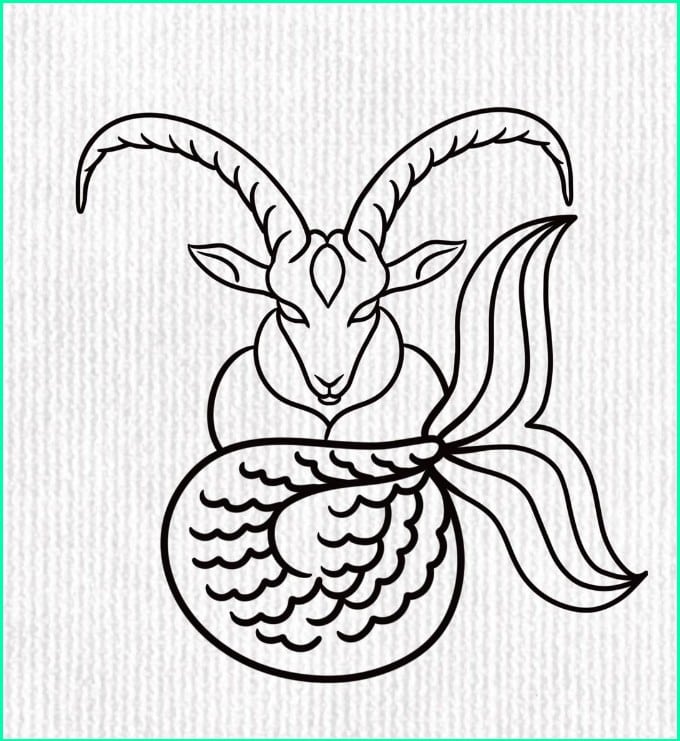 simple capricorn tattoos