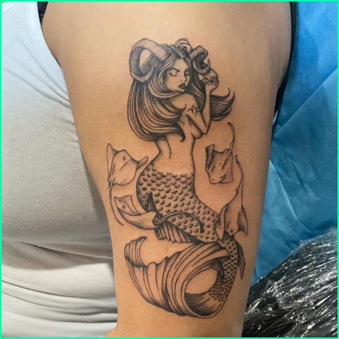 capricorn zodiac tattoo