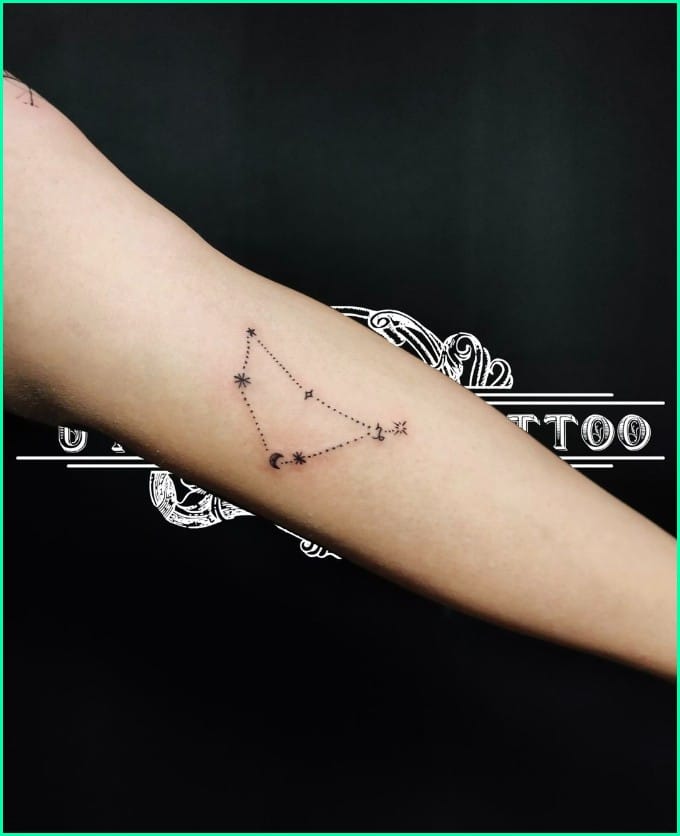 capricorn constellation tattoo