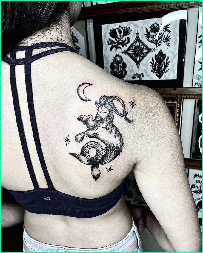 capricorn goat tattoos