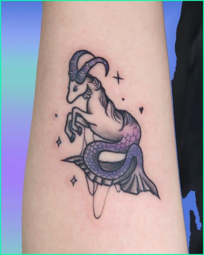 capricorn zodiac tattoo