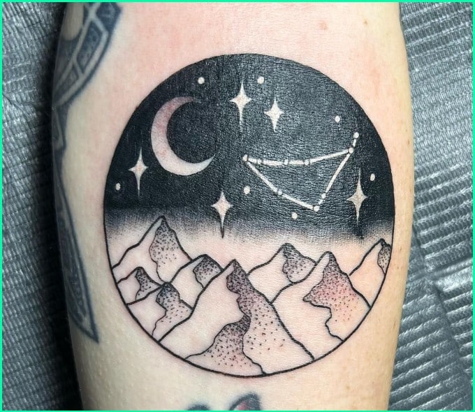capricorn constellation tattoo