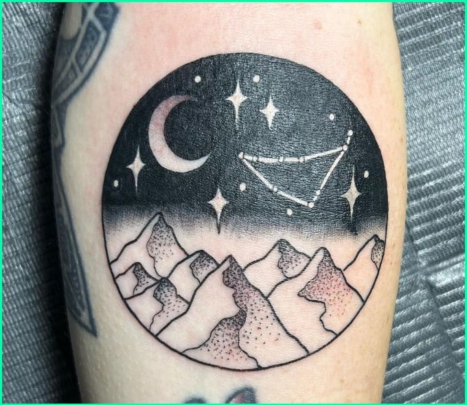 capricorn constellation tattoo 