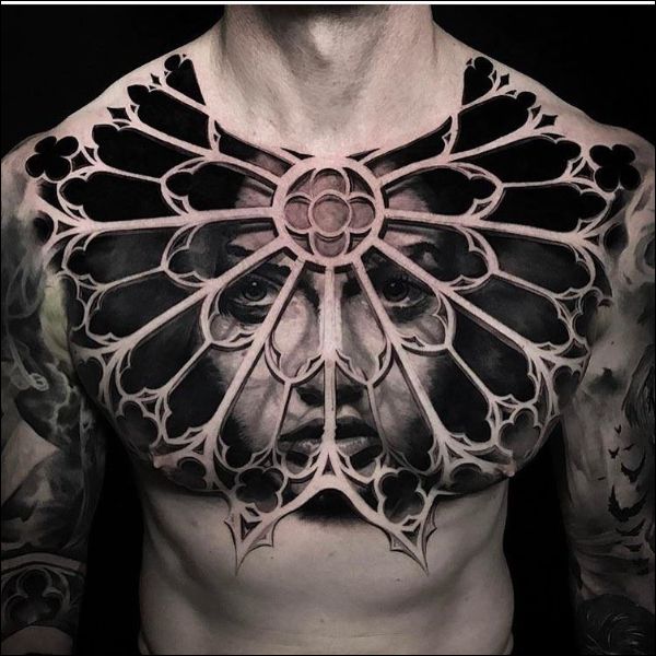 3d chest tattoos