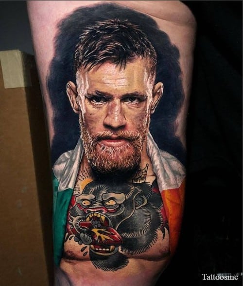 conor mcgregor portrait tattoos