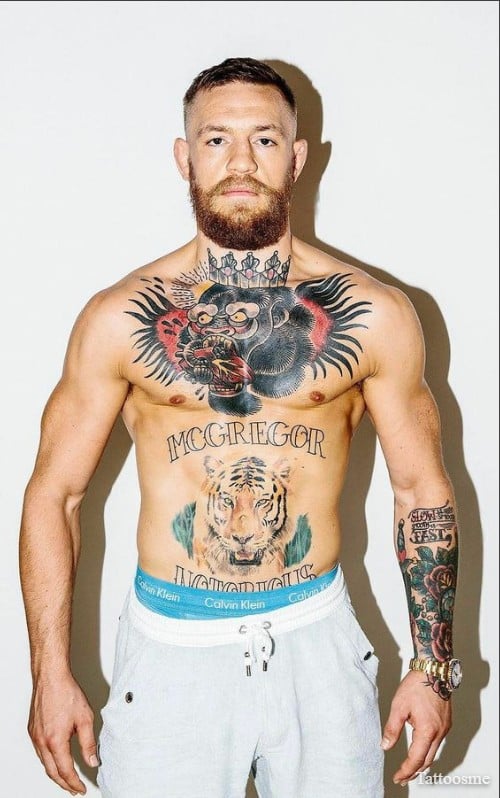 conor mcgregor chest tattoos