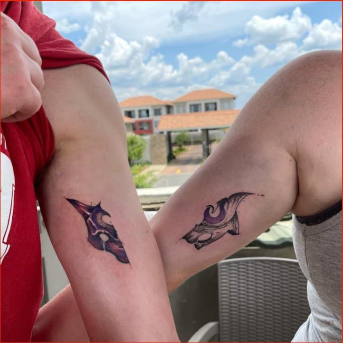 couple matching tattoos