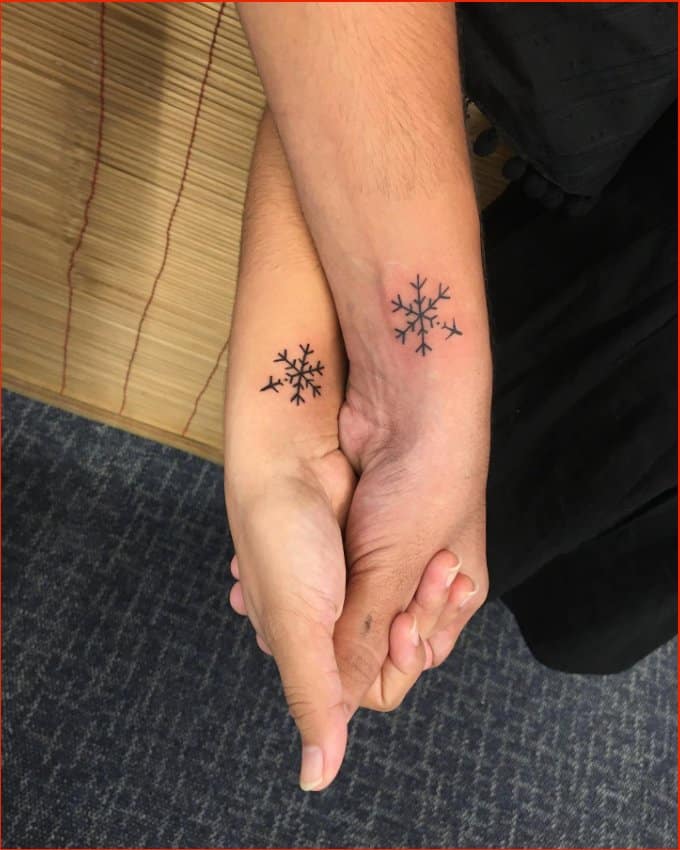 small matching tattoo ideas for couple