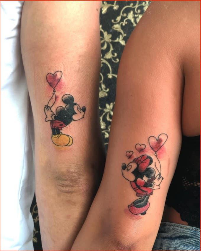 mickey mouse and minnie disnep tattoos