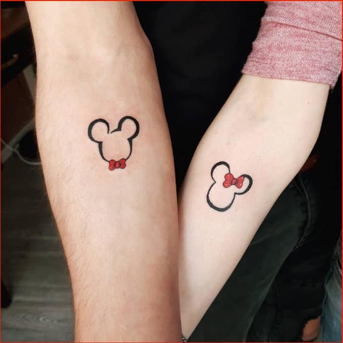 disney couple tattoos