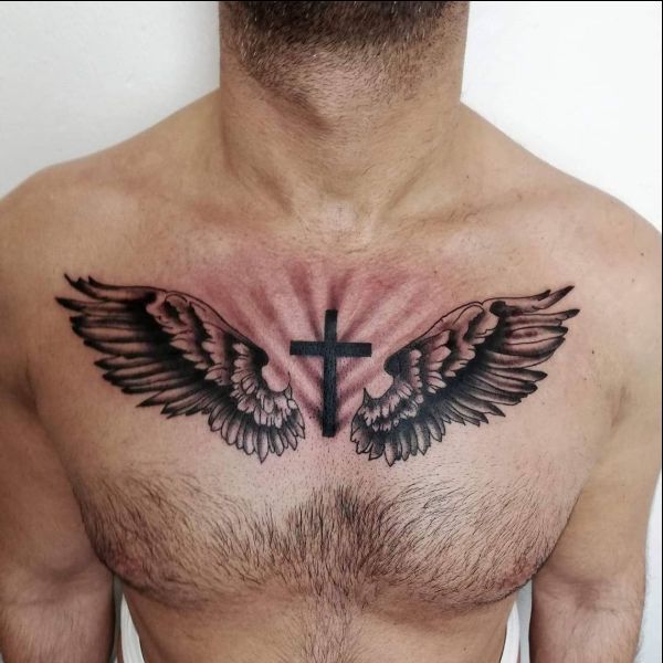 18 Cool and Elegant Angel wings Tattoo For Men  Women