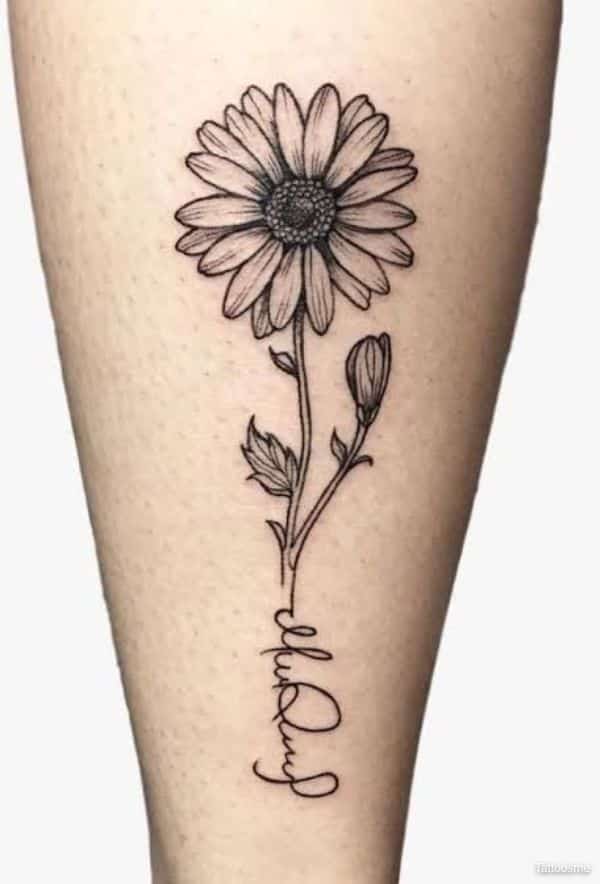 daisy tattoos stencils