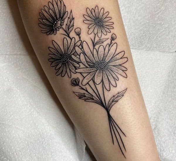 daisy tattoos for girls